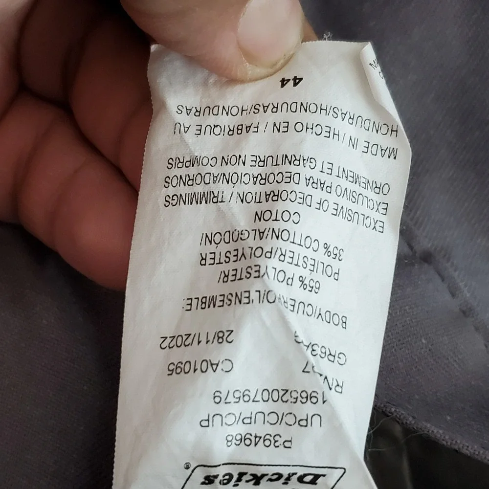Dickies Men Shorts 44 Gray Chino Twill 13